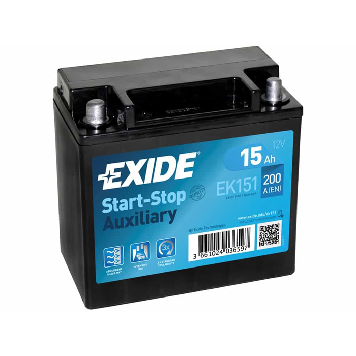 EXIDE Start-Stop Auxiliary 15Ah